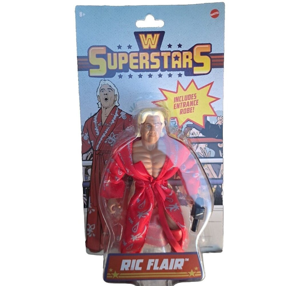 WWE Superstars RIC FLAIR Retro Action Figure Mattel Series 1 NEW SEALED PACKAGE